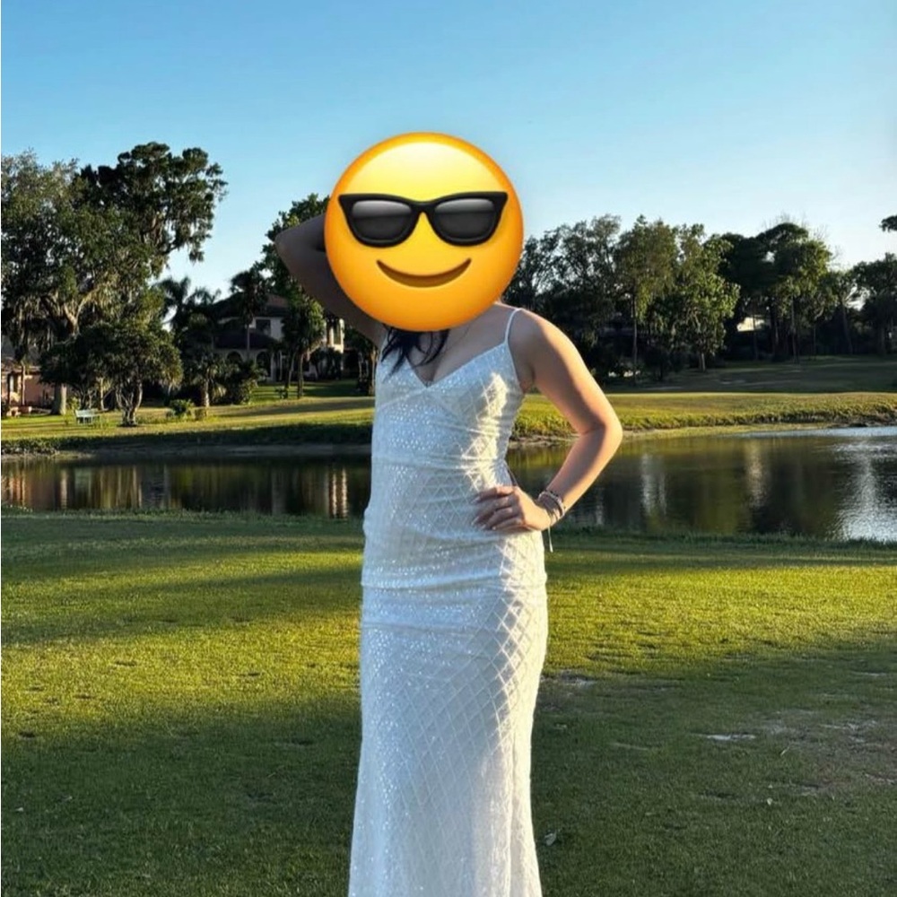 Windsor White Sparkling Maxi Dress